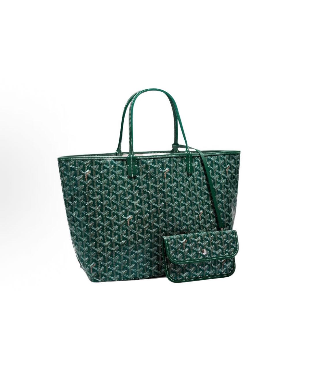 GOYARD Зеленая сумка тоут, фото 5