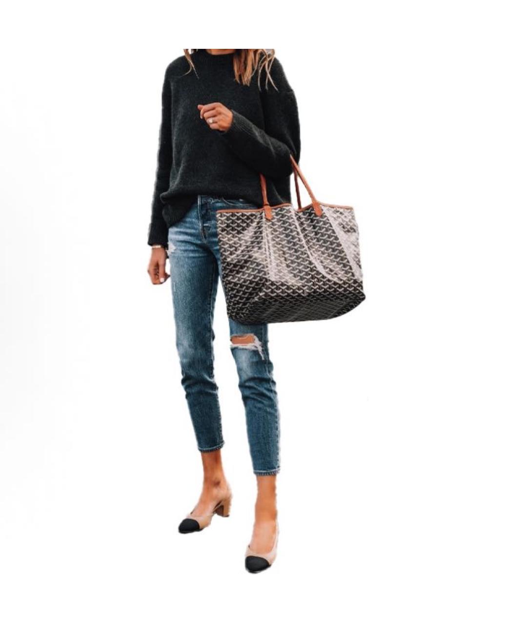 GOYARD Черная сумка тоут, фото 4