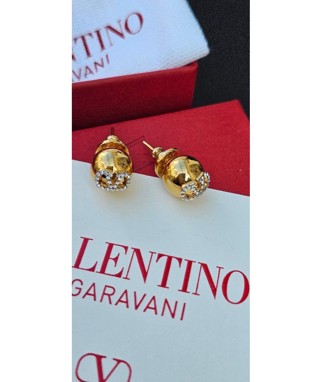 VALENTINO Золотые латунные серьги, фото 9