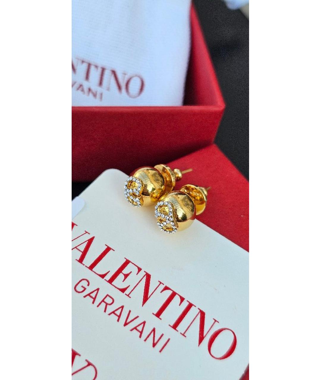 VALENTINO Золотые латунные серьги, фото 10