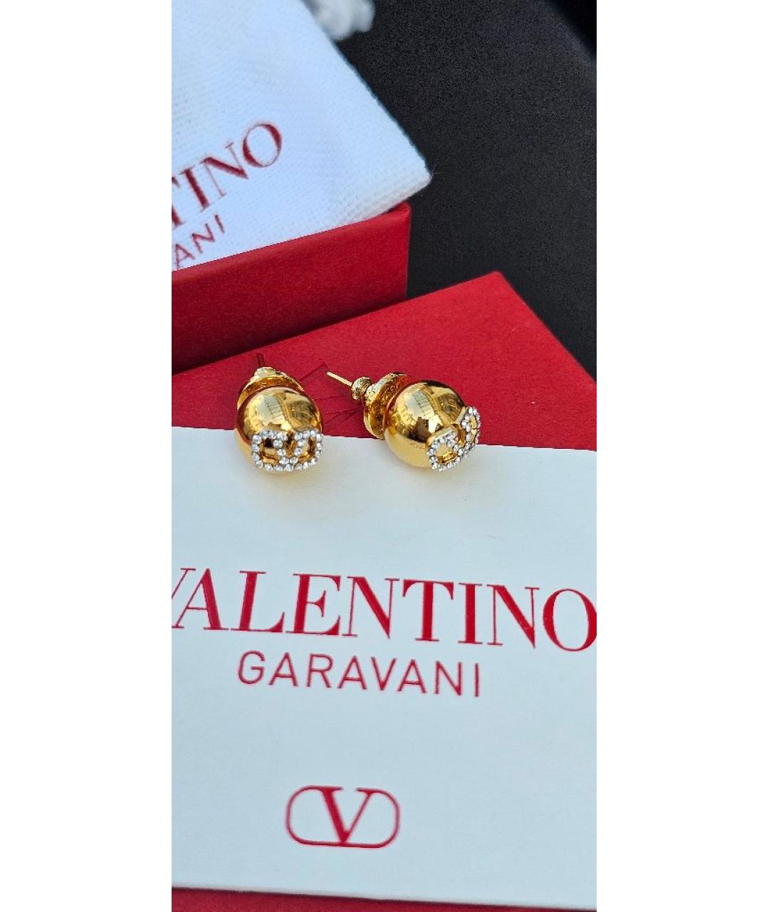 VALENTINO Золотые латунные серьги, фото 5