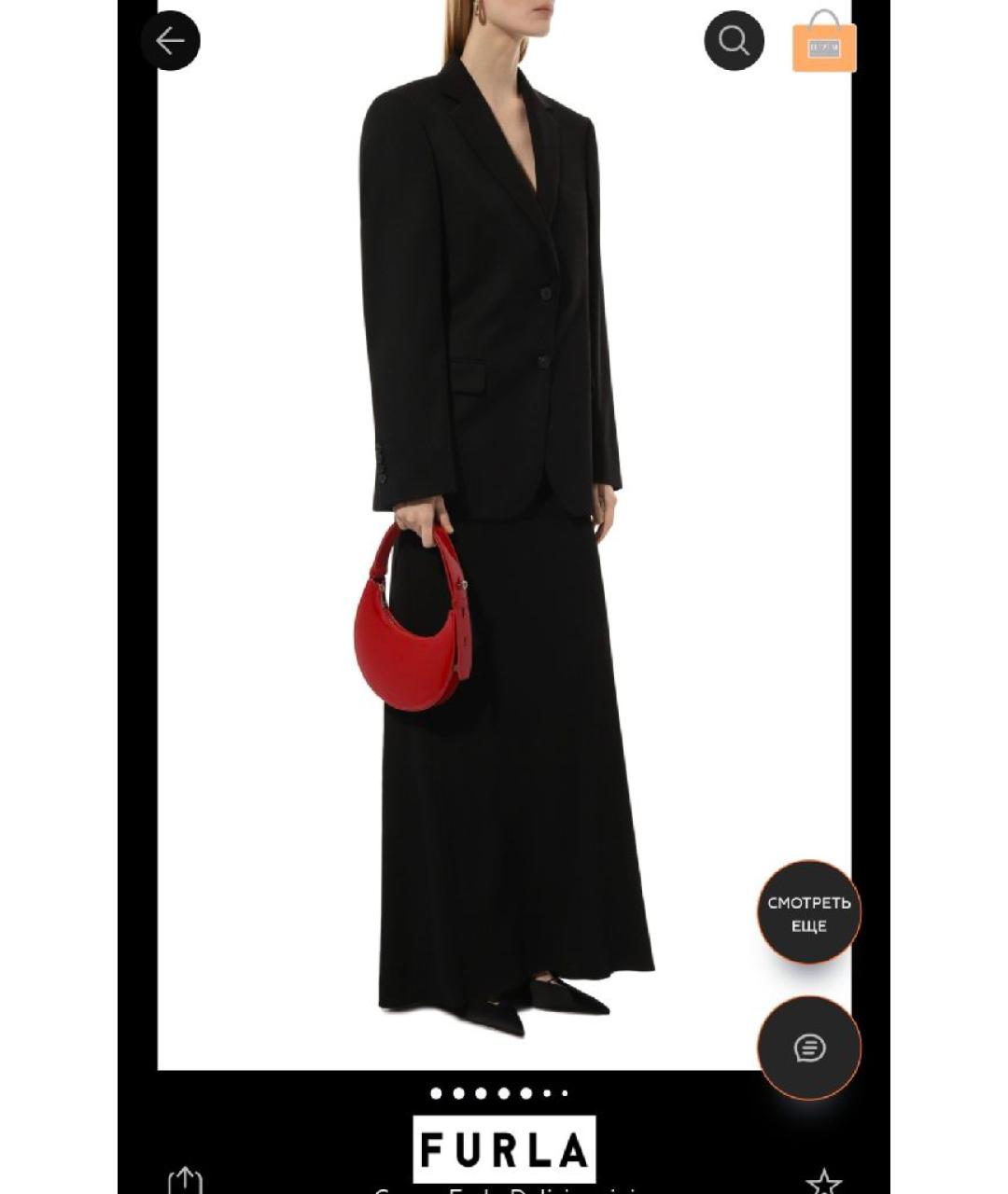 FURLA Красная сумка с короткими ручками из лакированной кожи, фото 4