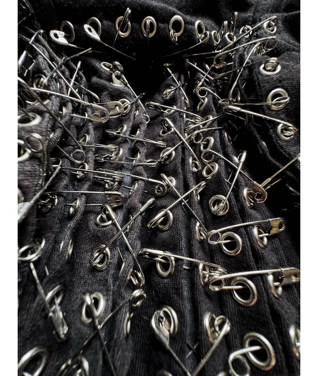BALMAIN Черная хлопковая майка, фото 3