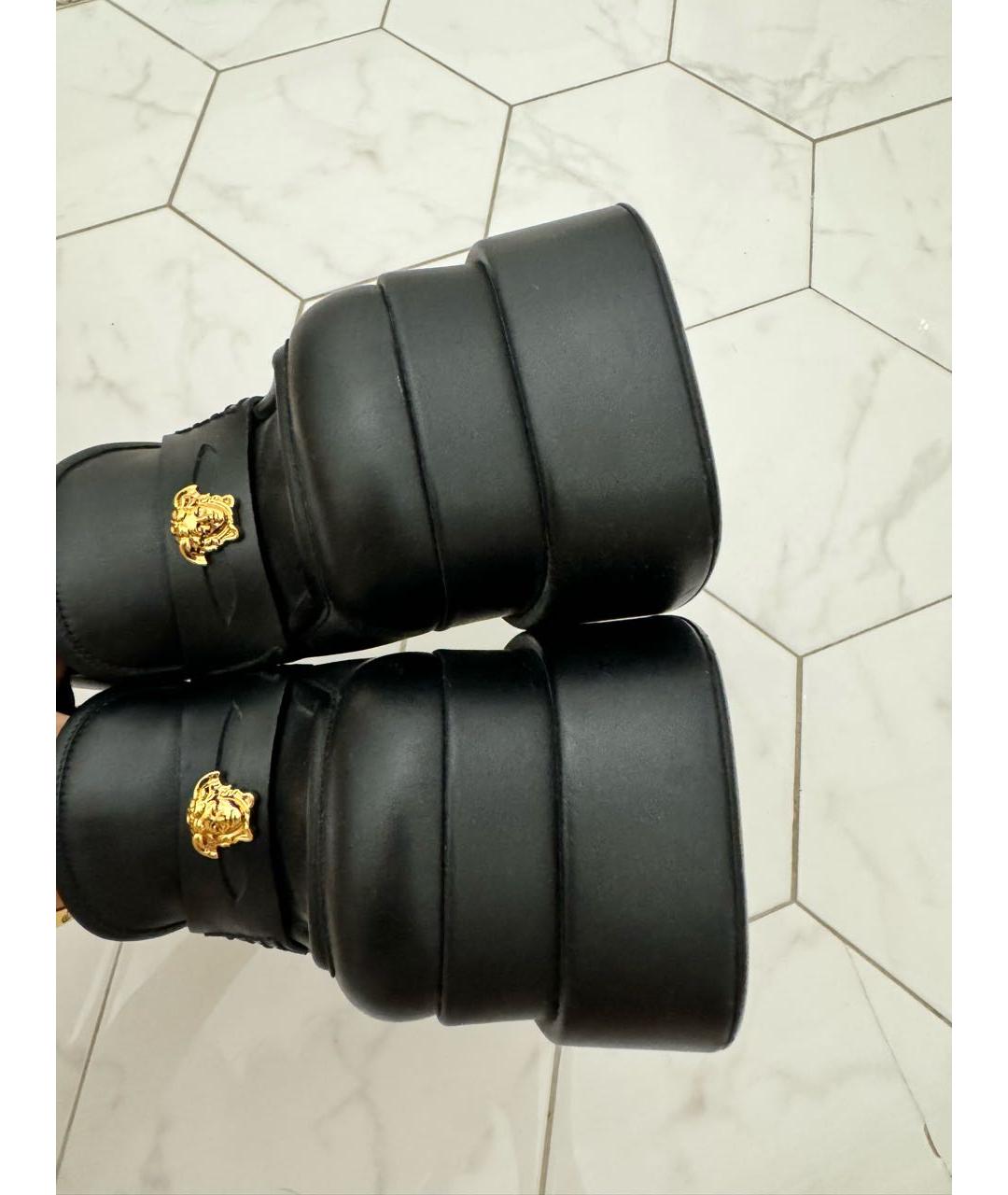 VERSACE Черные туфли из лакированной кожи, фото 5