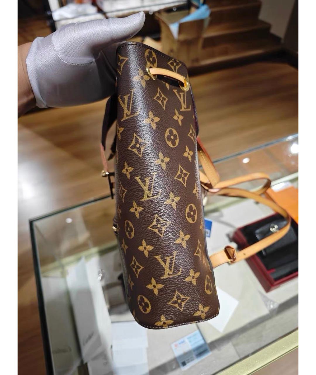 LOUIS VUITTON Коричневый рюкзак, фото 7