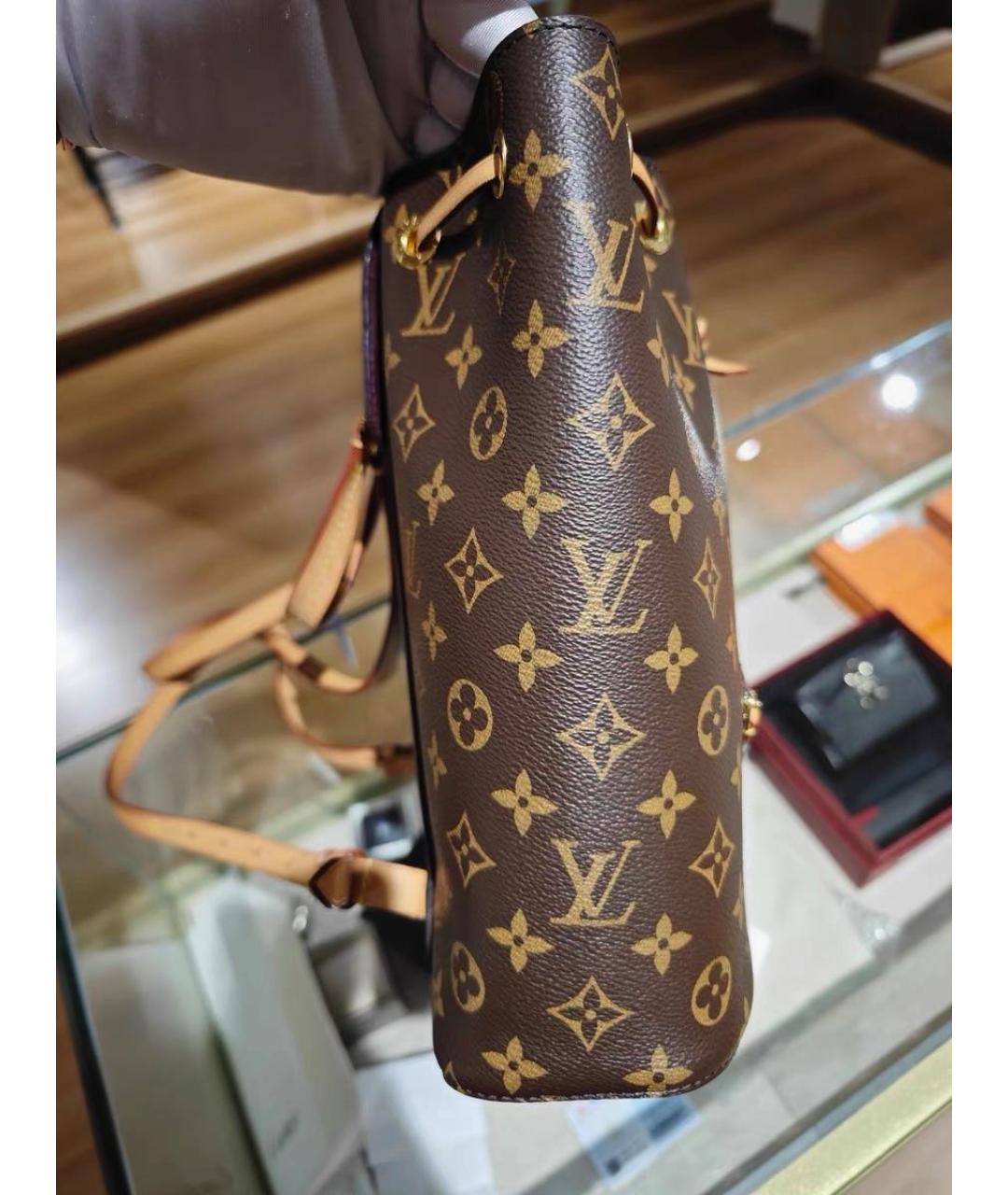 LOUIS VUITTON Коричневый рюкзак, фото 6