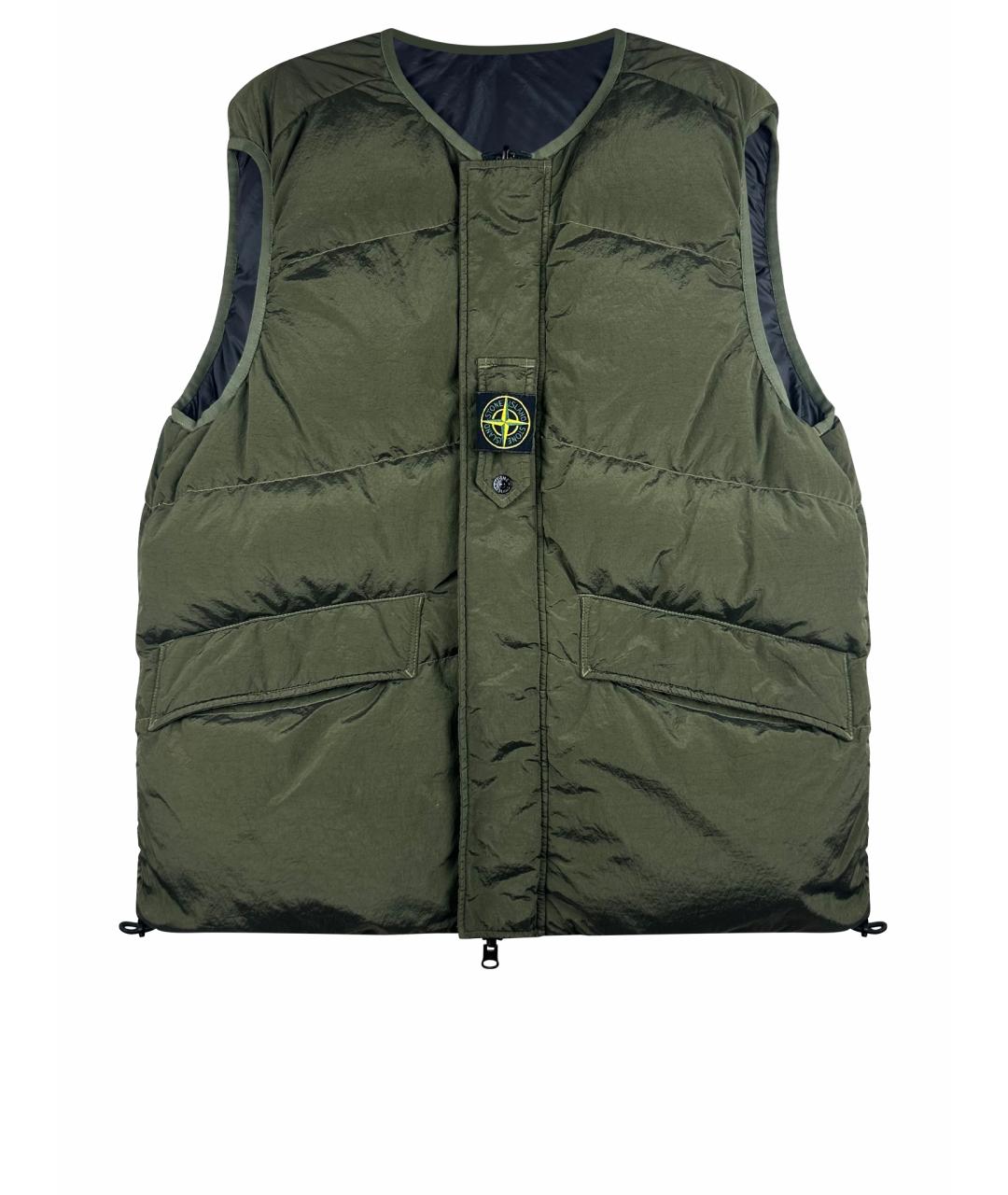 STONE ISLAND Зеленый жилет, фото 1