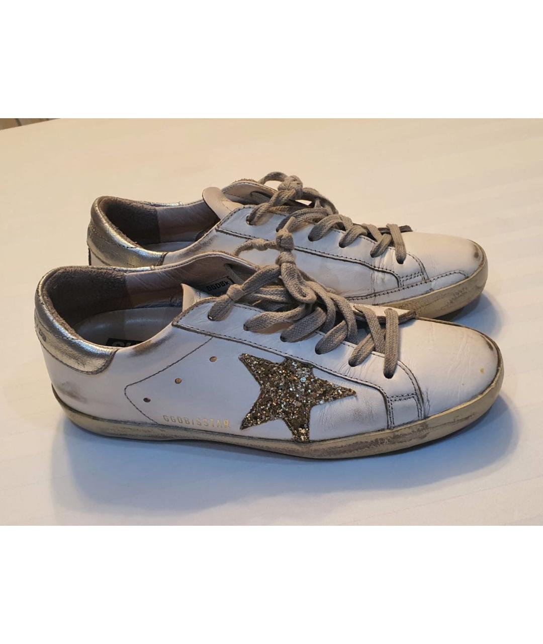 GOLDEN GOOSE DELUXE BRAND Белые кожаные кеды, фото 4