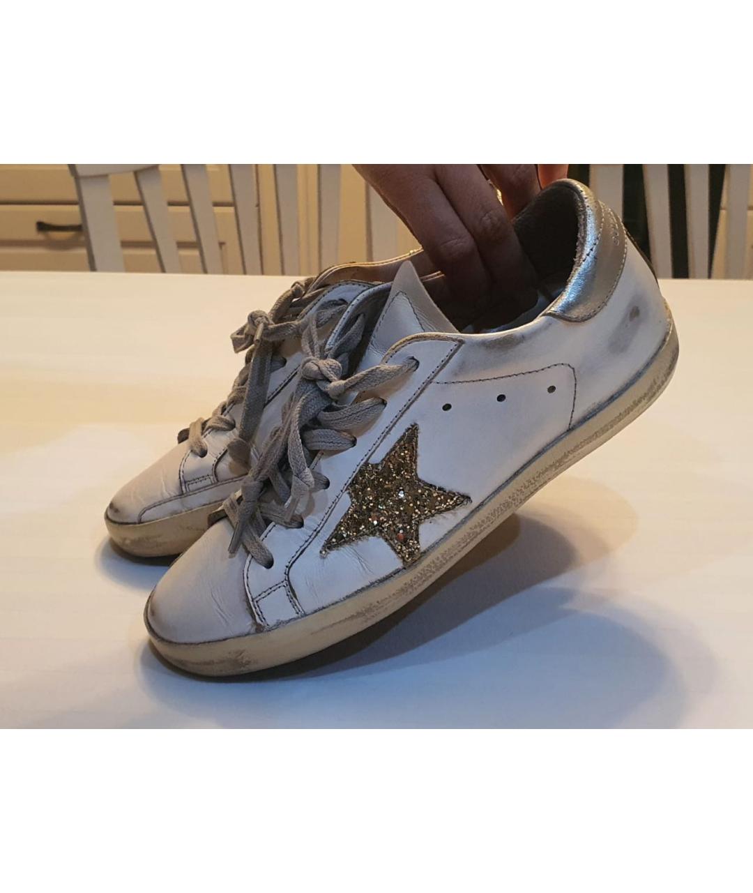 GOLDEN GOOSE DELUXE BRAND Белые кожаные кеды, фото 6