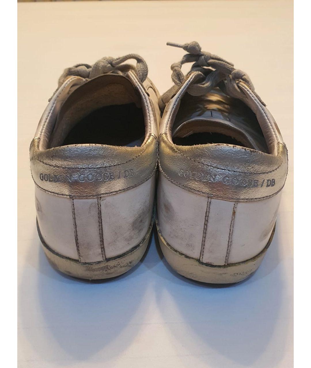 GOLDEN GOOSE DELUXE BRAND Белые кожаные кеды, фото 3