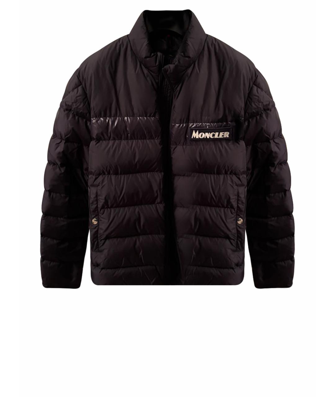 MONCLER Синий полиамидовый пуховик, фото 1