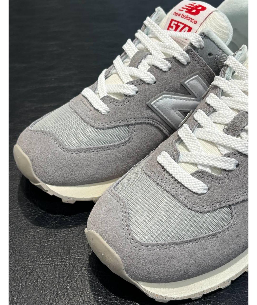 NEW BALANCE Серые низкие кроссовки / кеды, фото 5