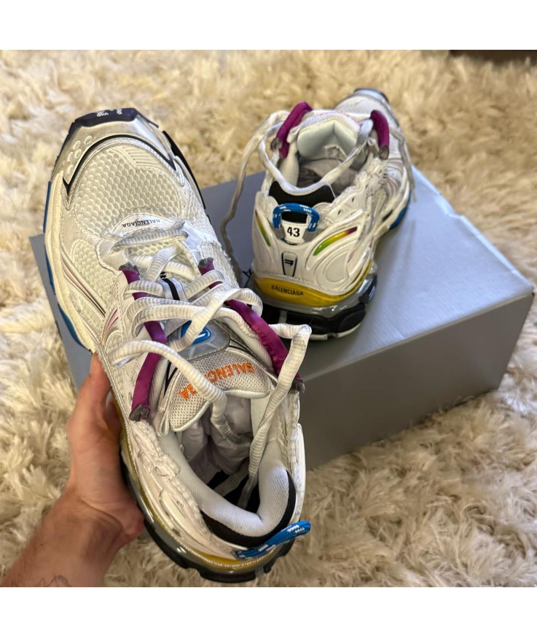 BALENCIAGA Белые высокие кроссовки / кеды, фото 3