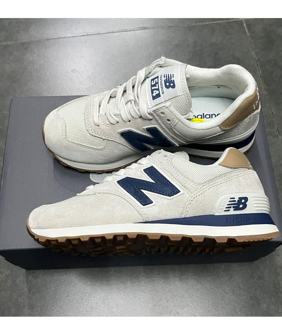 NEW BALANCE Белые низкие кроссовки / кеды, фото 3