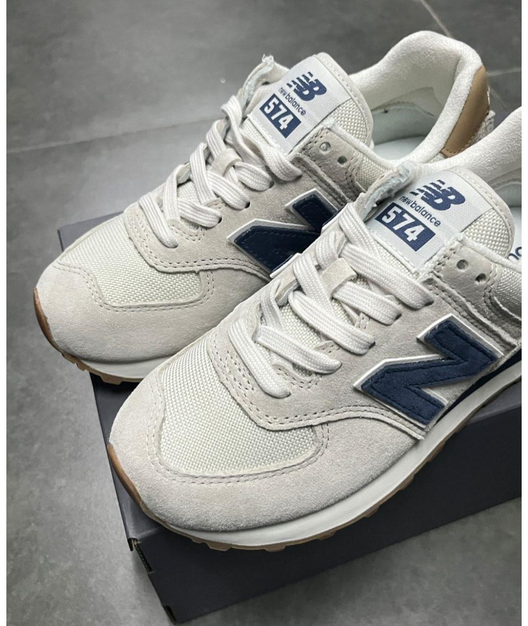 NEW BALANCE Белые низкие кроссовки / кеды, фото 4
