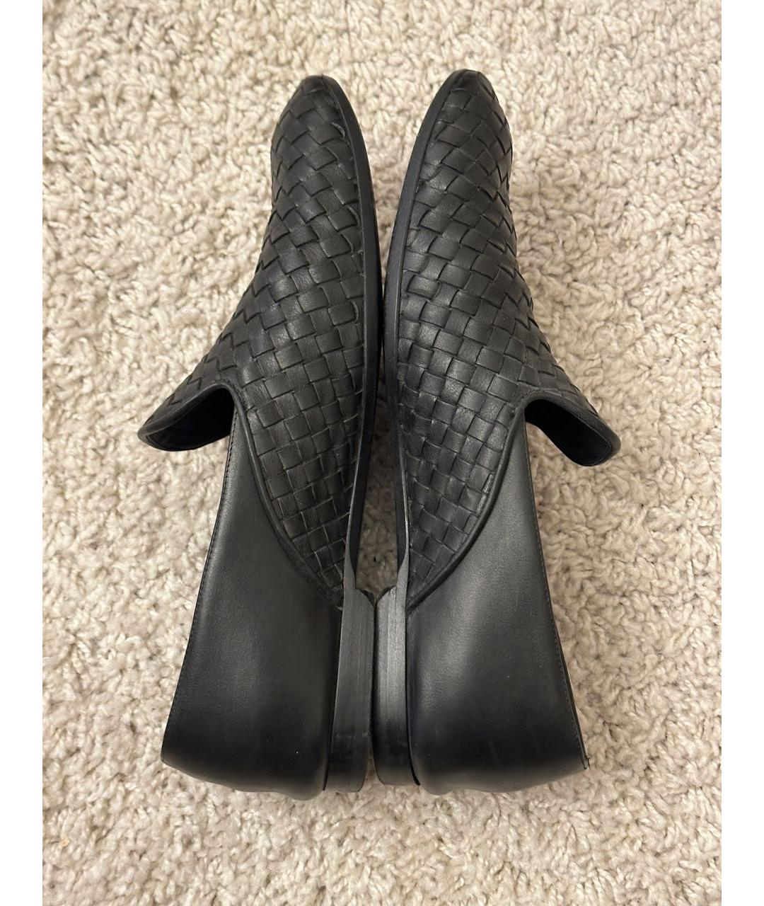 BOTTEGA VENETA Черные кожаные лоферы, фото 5