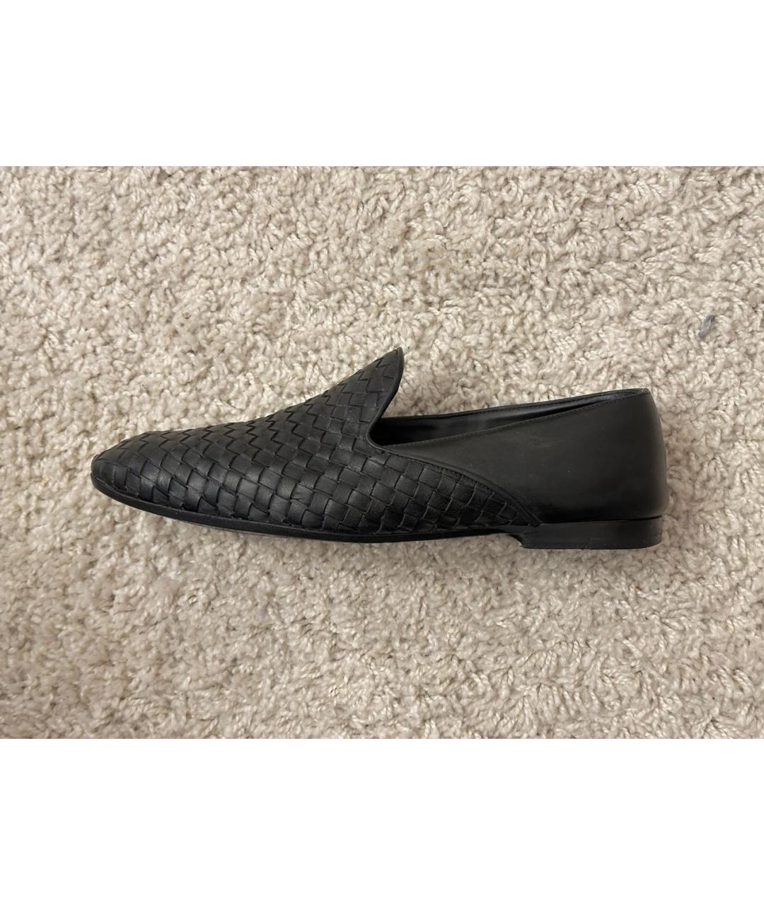 BOTTEGA VENETA Черные кожаные лоферы, фото 6