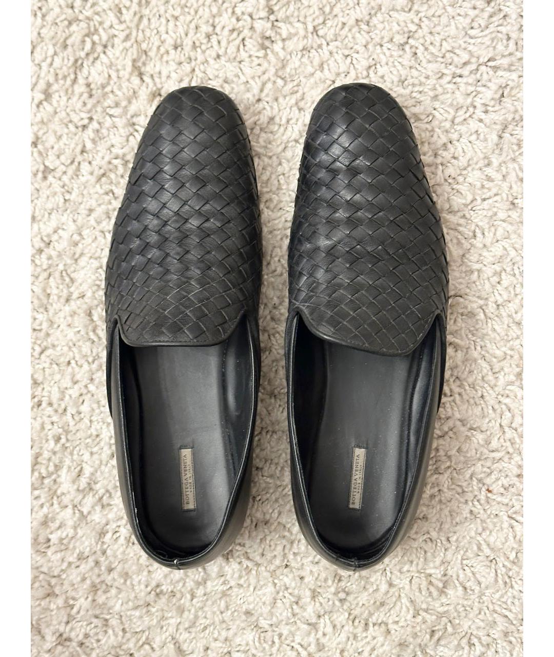 BOTTEGA VENETA Черные кожаные лоферы, фото 3