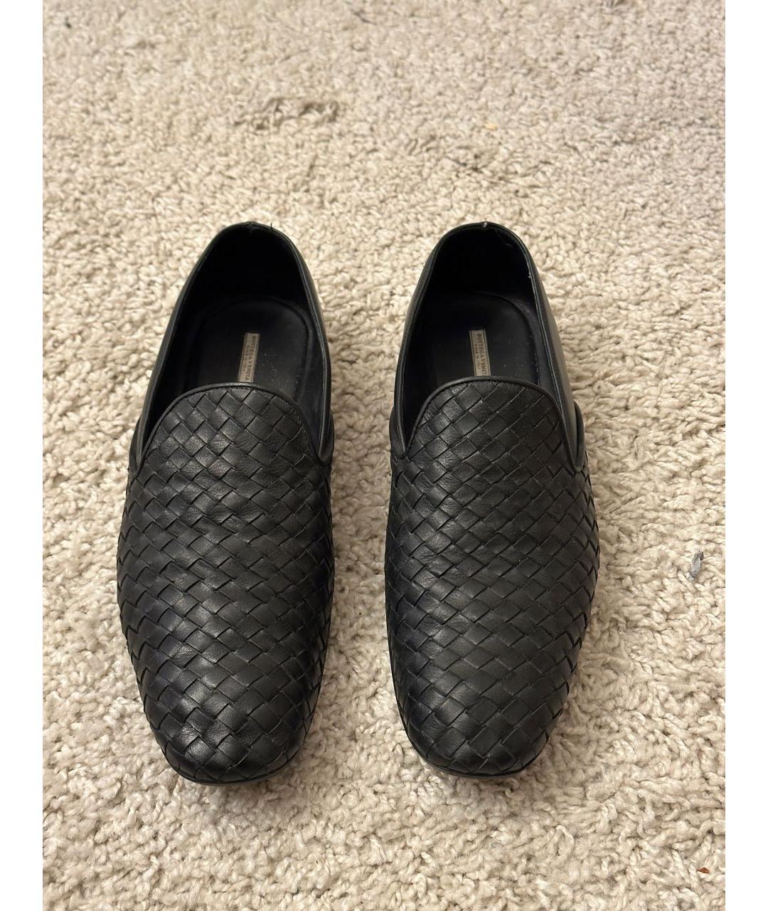 BOTTEGA VENETA Черные кожаные лоферы, фото 2