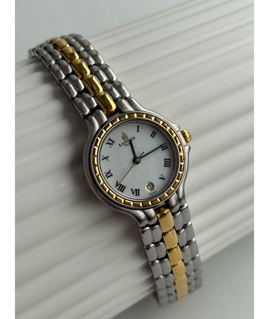LANVIN Серебряные металлические часы, фото 5