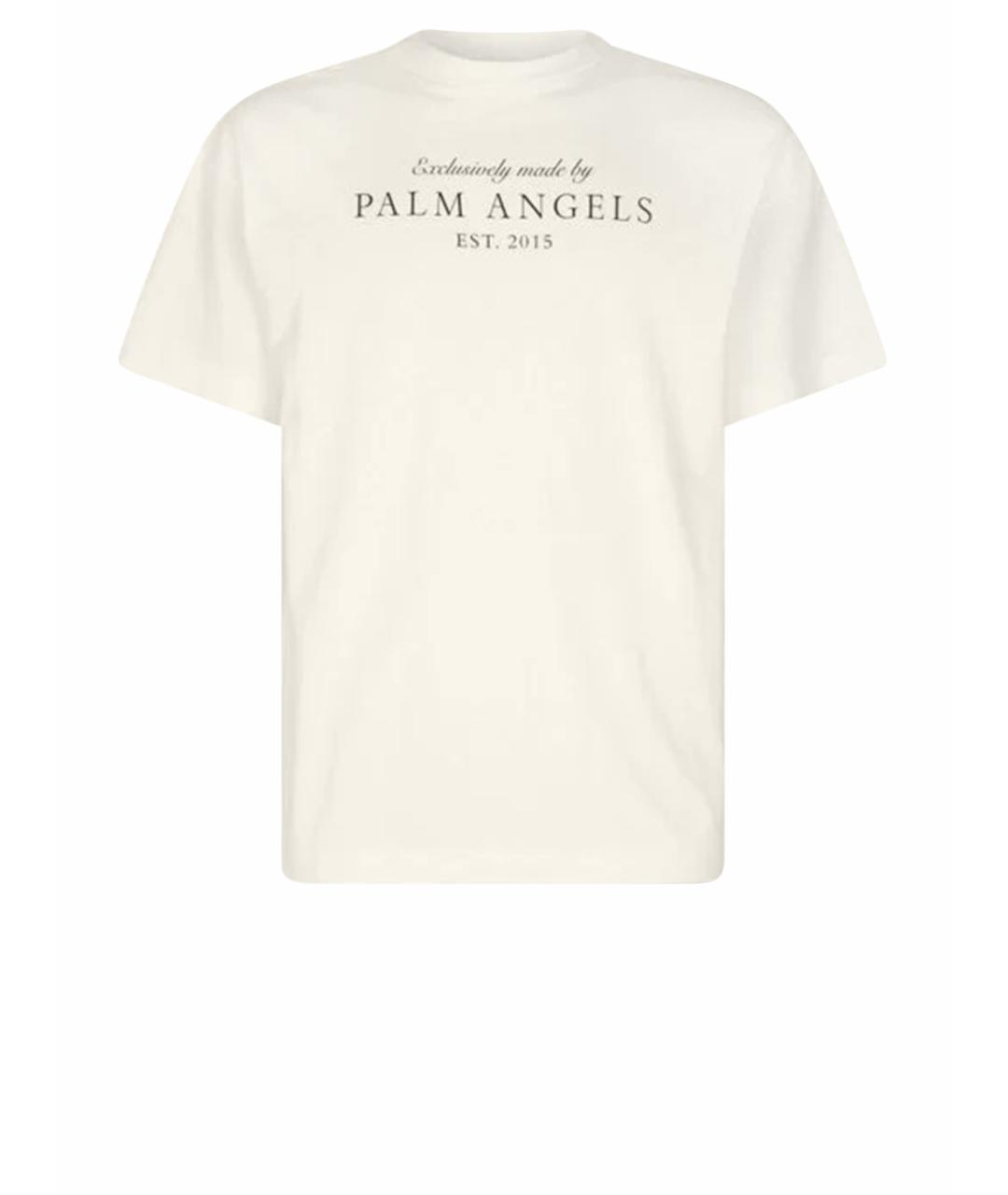 PALM ANGELS Белая хлопковая футболка, фото 1