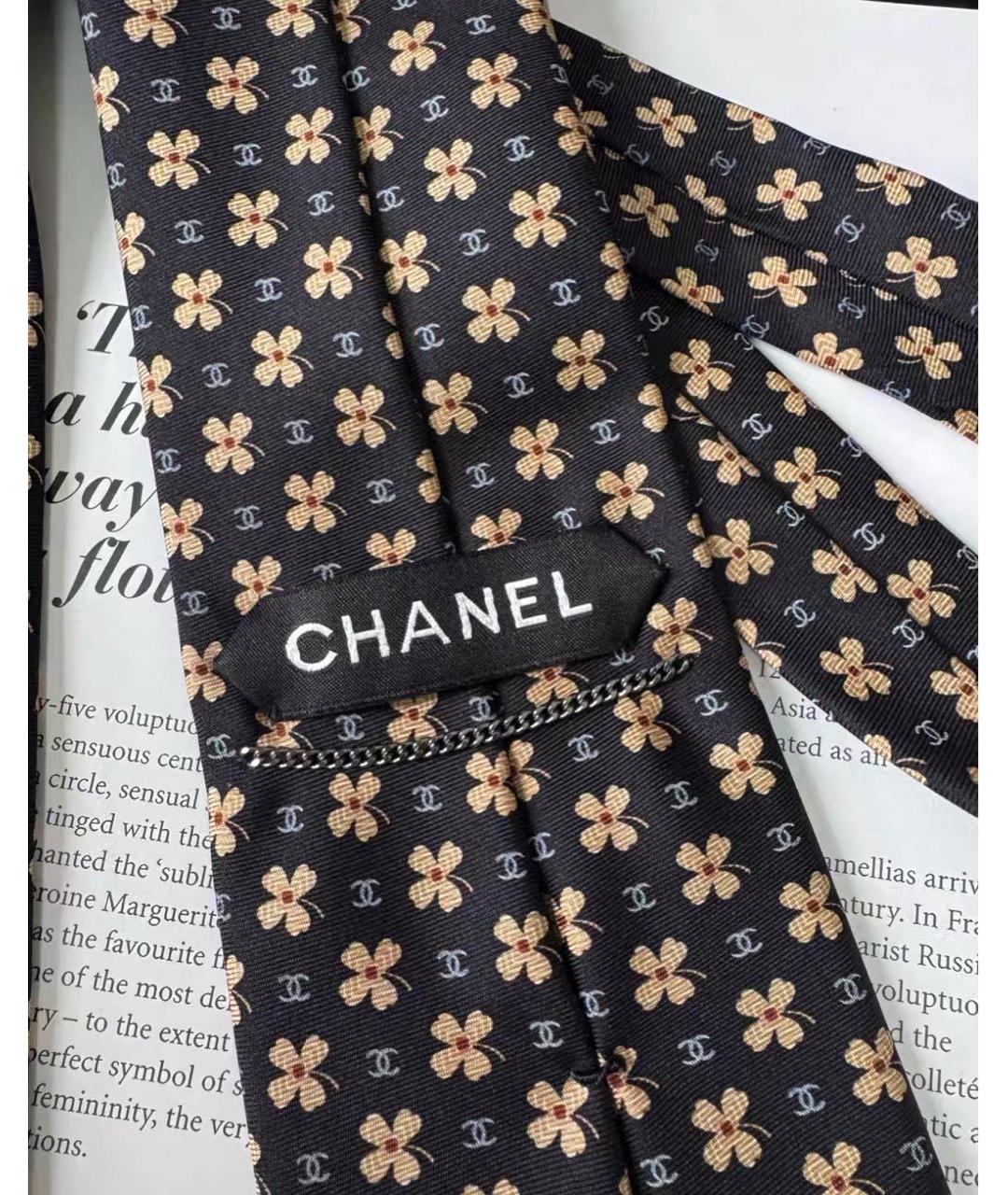 CHANEL Черный галстук, фото 5
