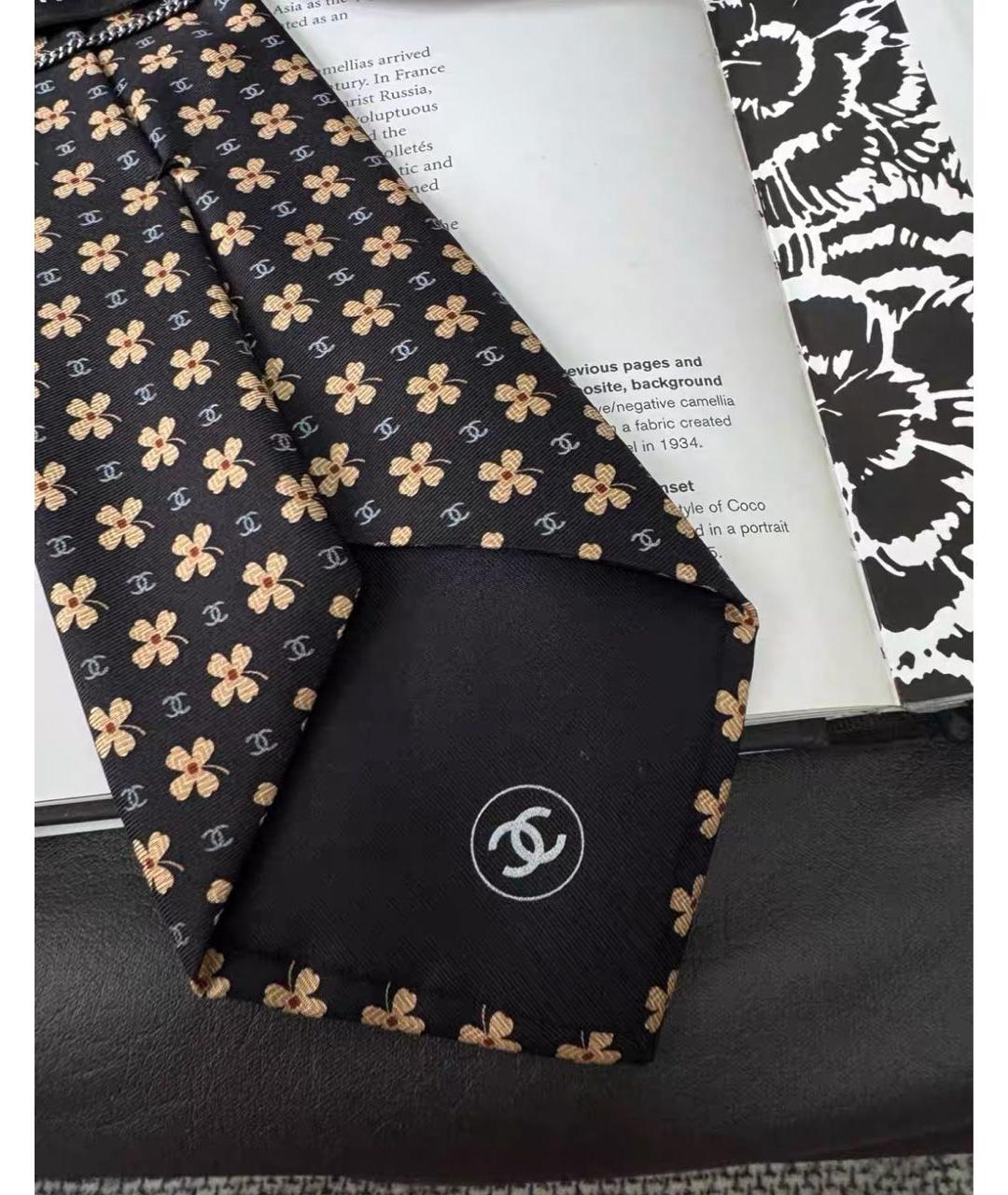 CHANEL Черный галстук, фото 6