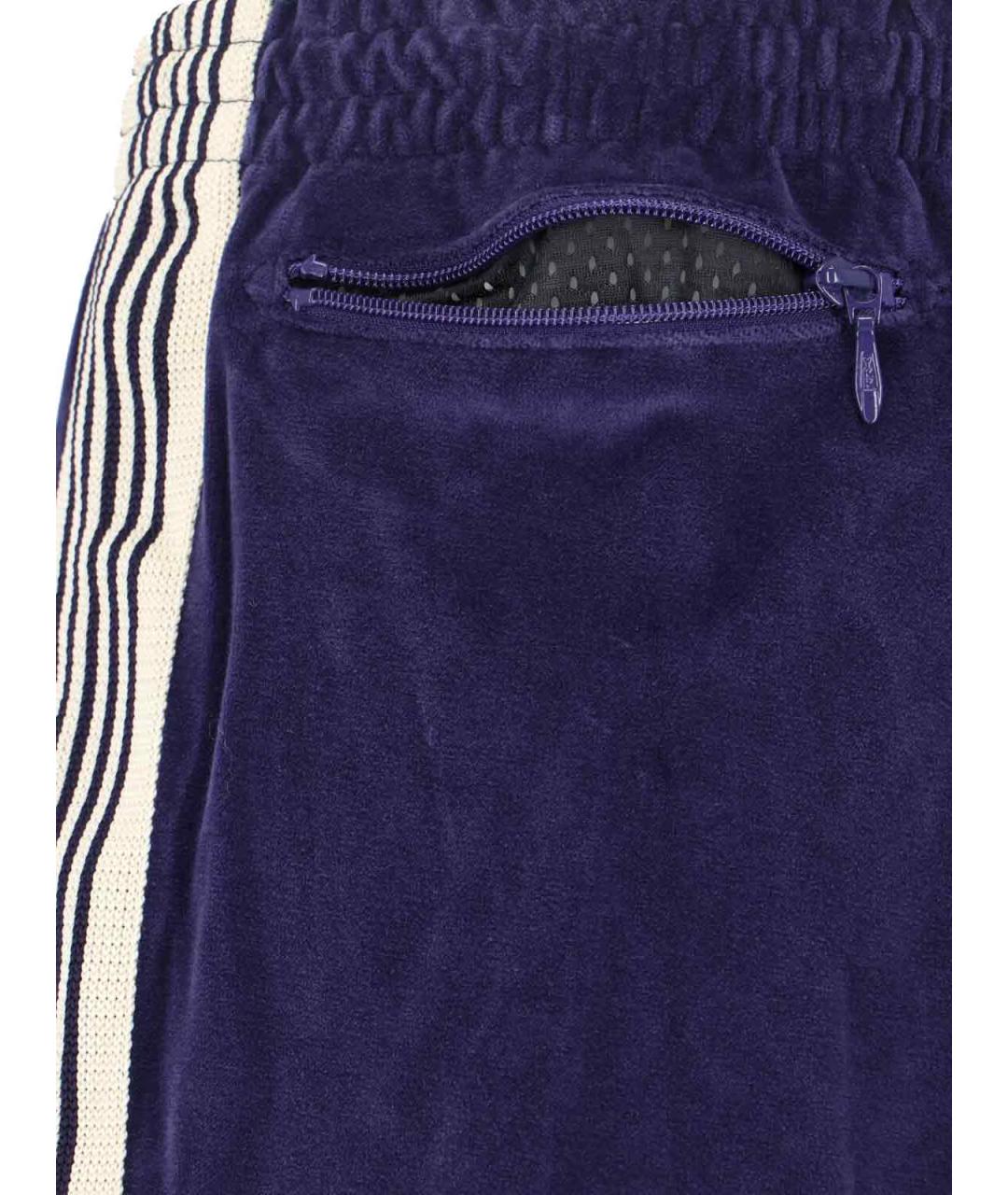 NEEDLES Синие хлопковые повседневные брюки, фото 5