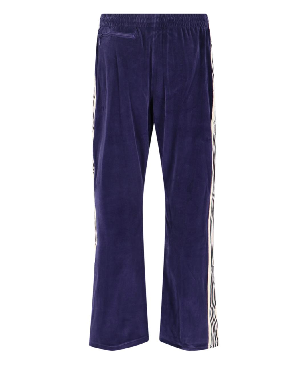 NEEDLES Синие хлопковые повседневные брюки, фото 2