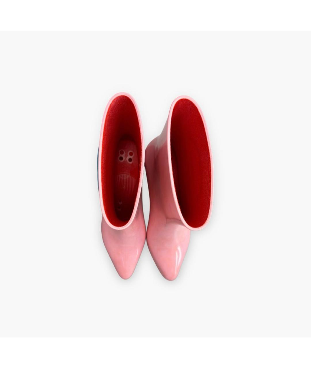 GUCCI Розовые резиновые ботильоны, фото 2