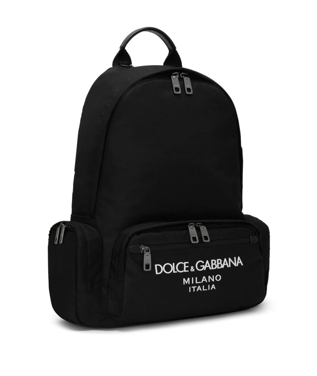 DOLCE&GABBANA Черный синтетический рюкзак, фото 4