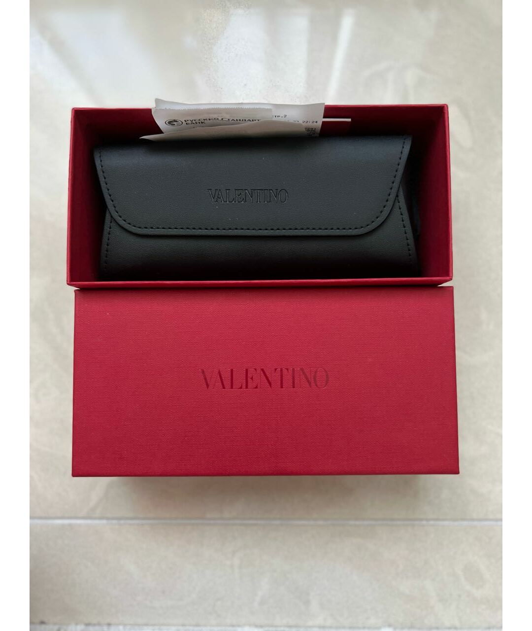 VALENTINO Красные солнцезащитные очки, фото 4