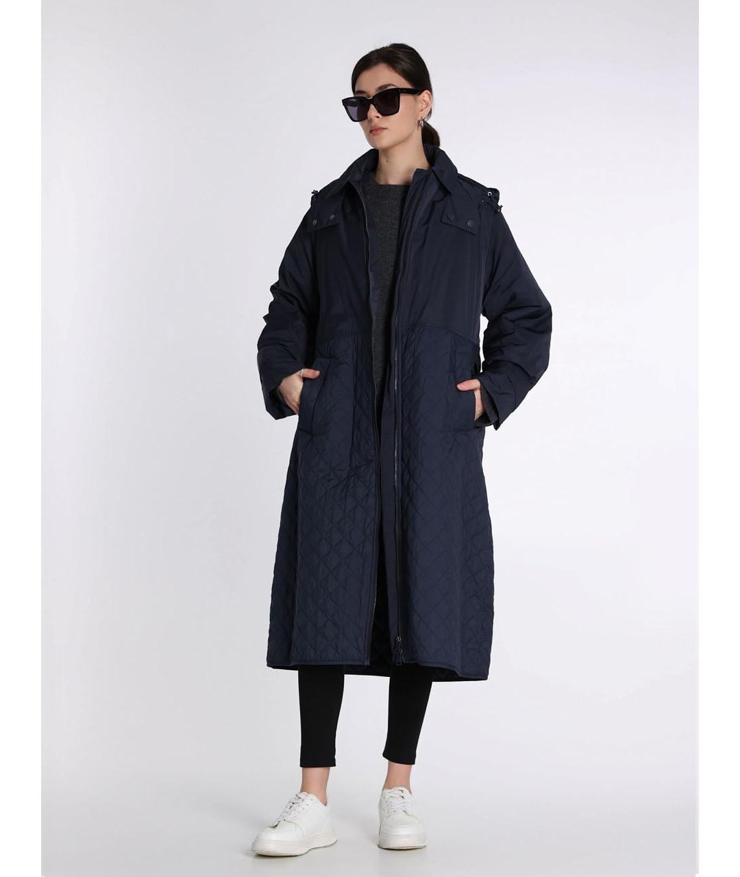 WEEKEND MAX MARA Темно-синее пальто, фото 3