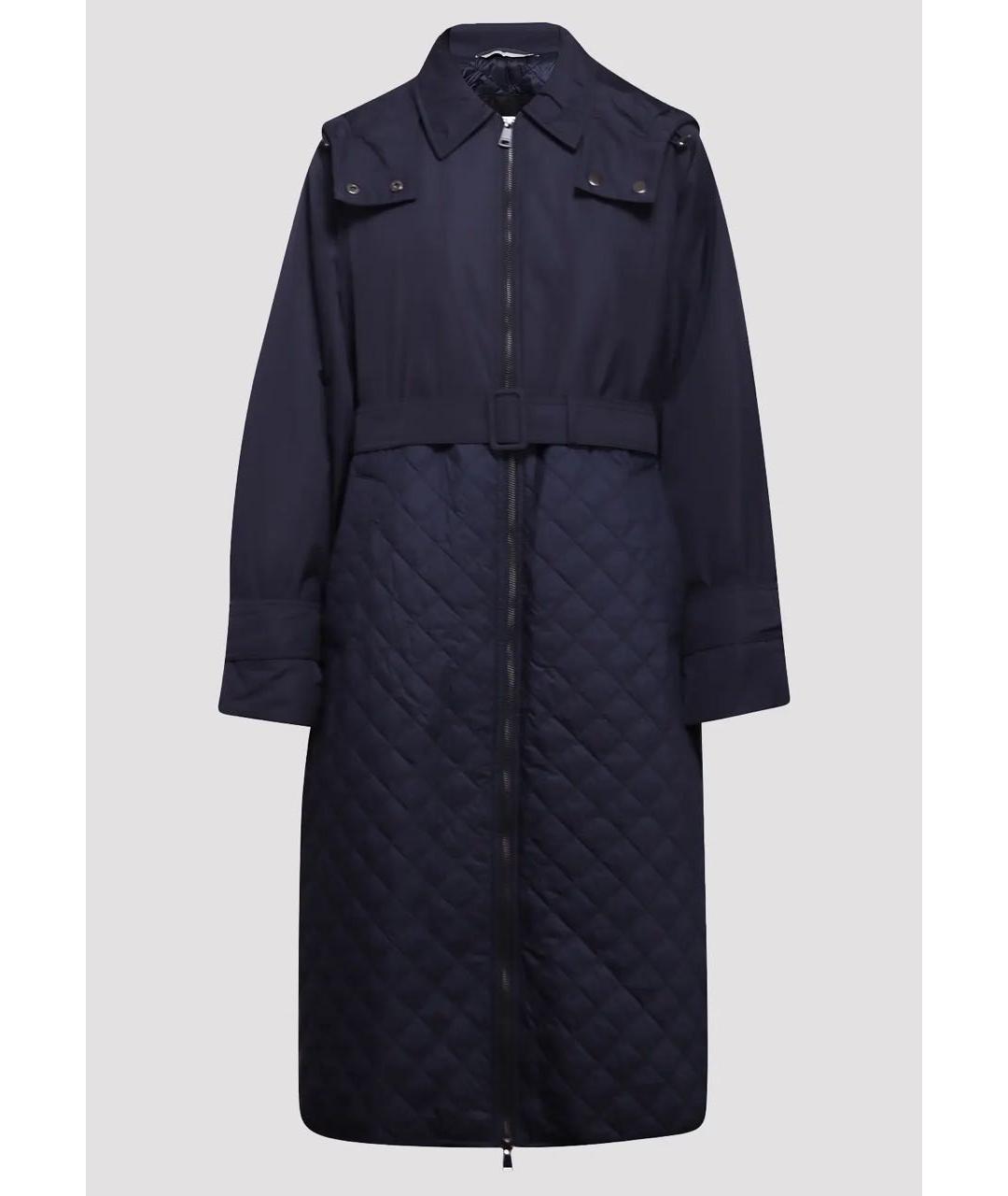 WEEKEND MAX MARA Темно-синее пальто, фото 5