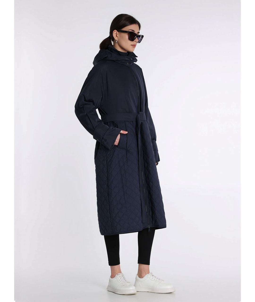 WEEKEND MAX MARA Темно-синее пальто, фото 2