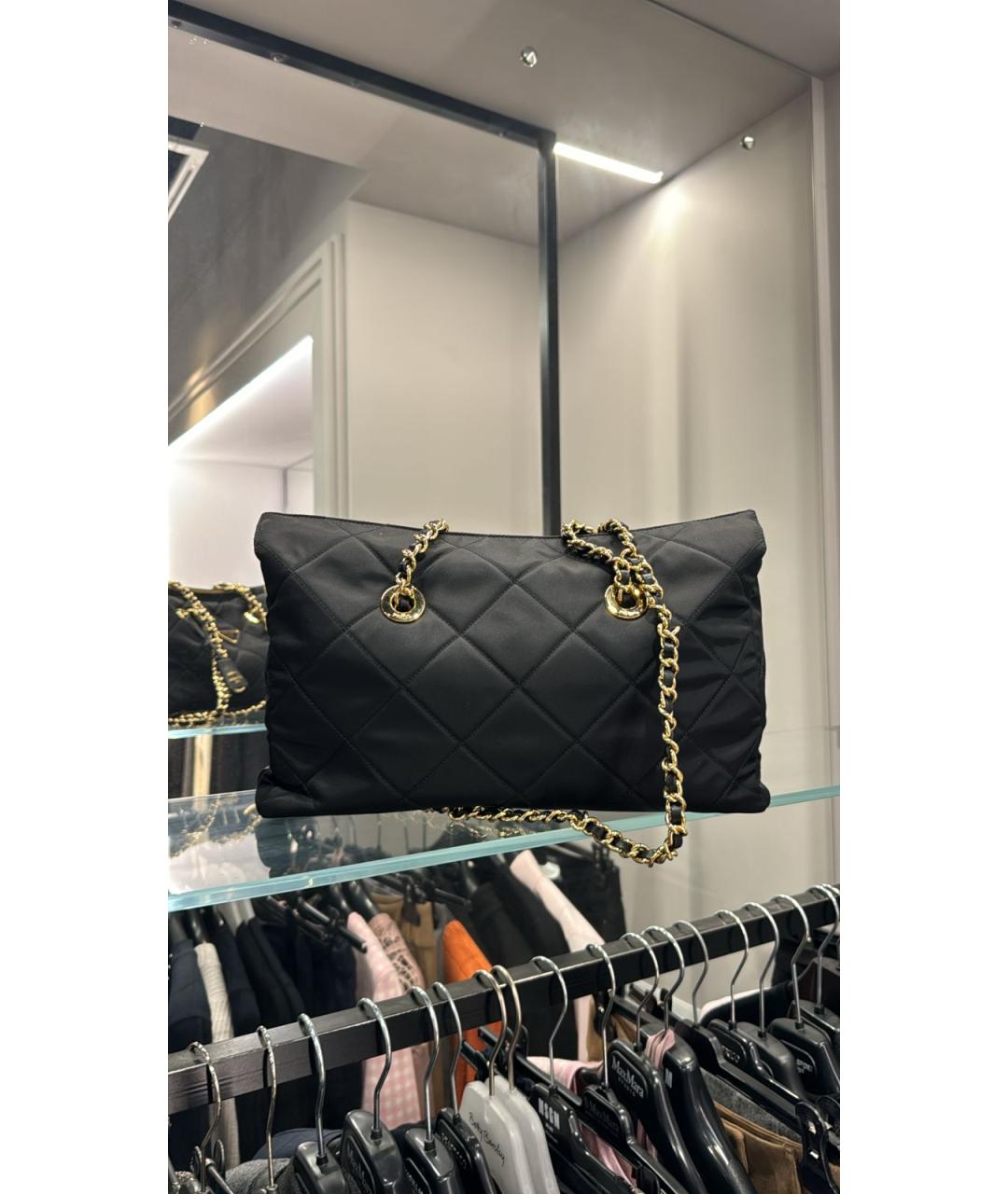 PRADA Черная тканевая сумка через плечо, фото 4