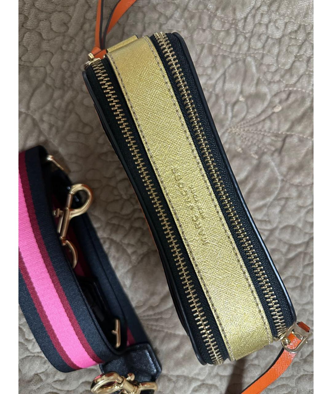 MARC JACOBS Оранжевая кожаная сумка через плечо, фото 4