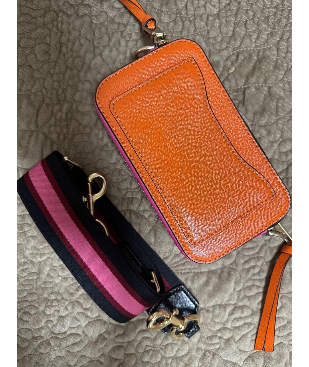 MARC JACOBS Оранжевая кожаная сумка через плечо, фото 2