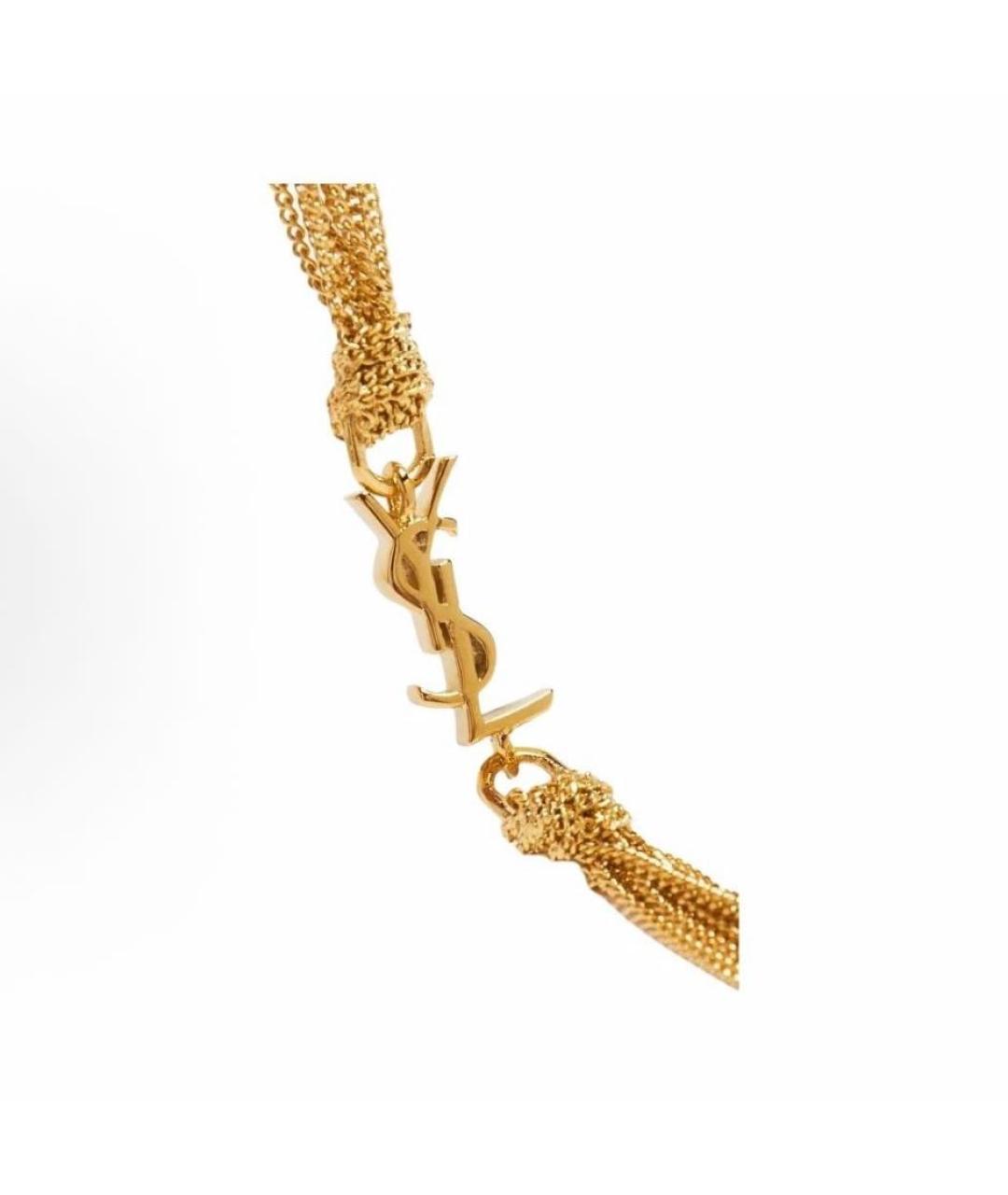 SAINT LAURENT Золотой браслет, фото 3