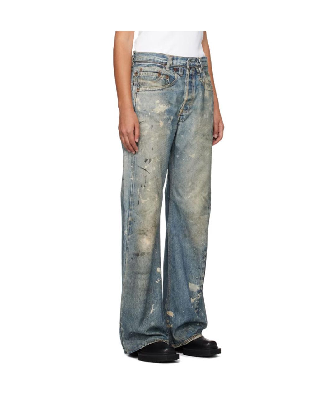 ACNE STUDIOS Голубые прямые джинсы, фото 4
