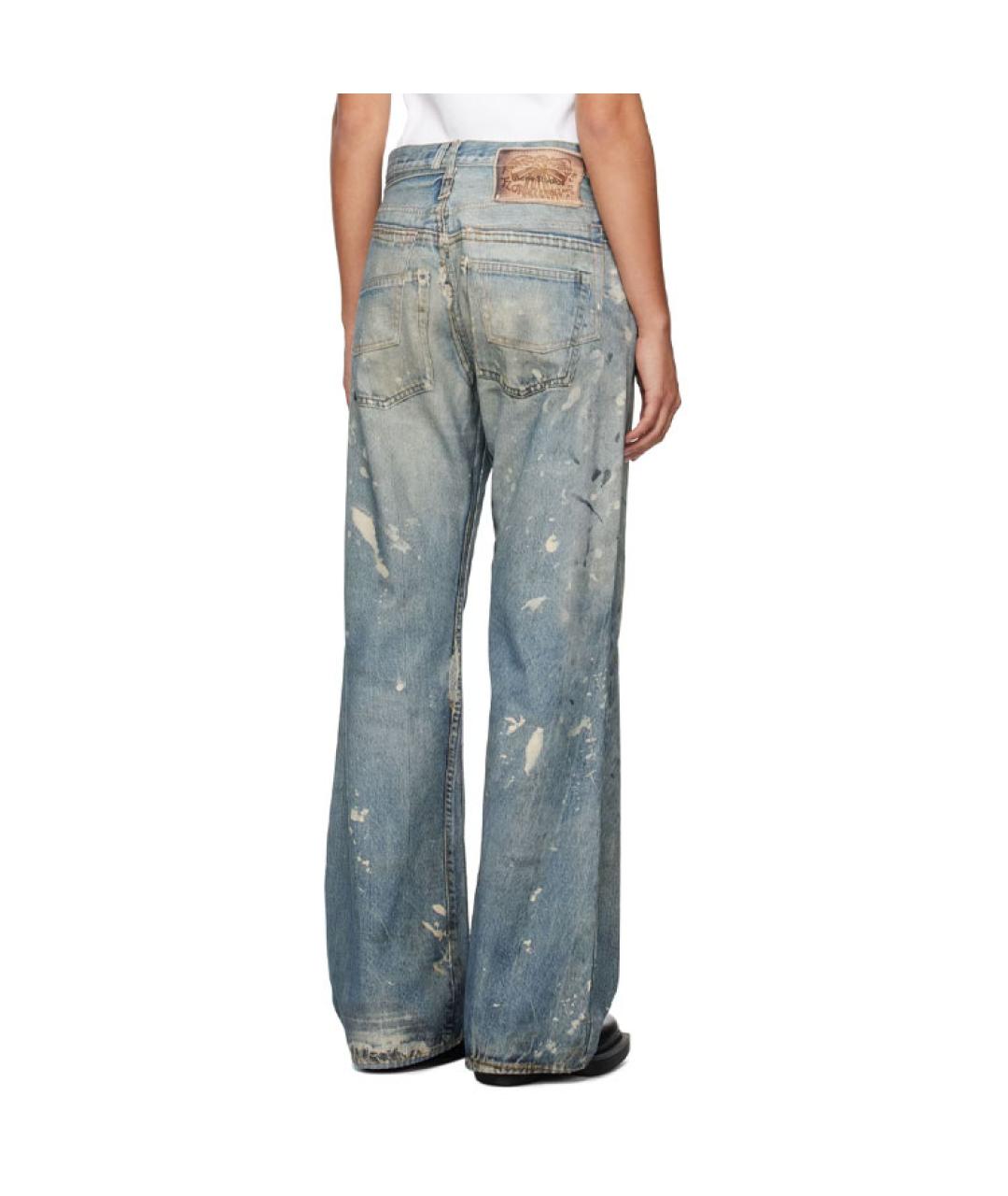 ACNE STUDIOS Голубые прямые джинсы, фото 3