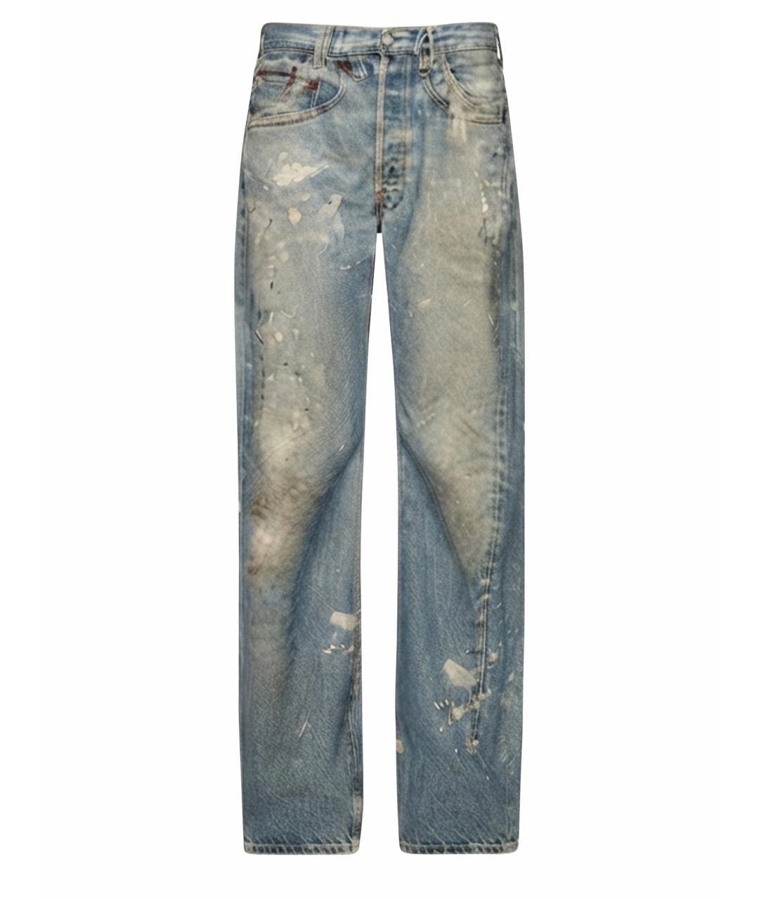 ACNE STUDIOS Голубые прямые джинсы, фото 1