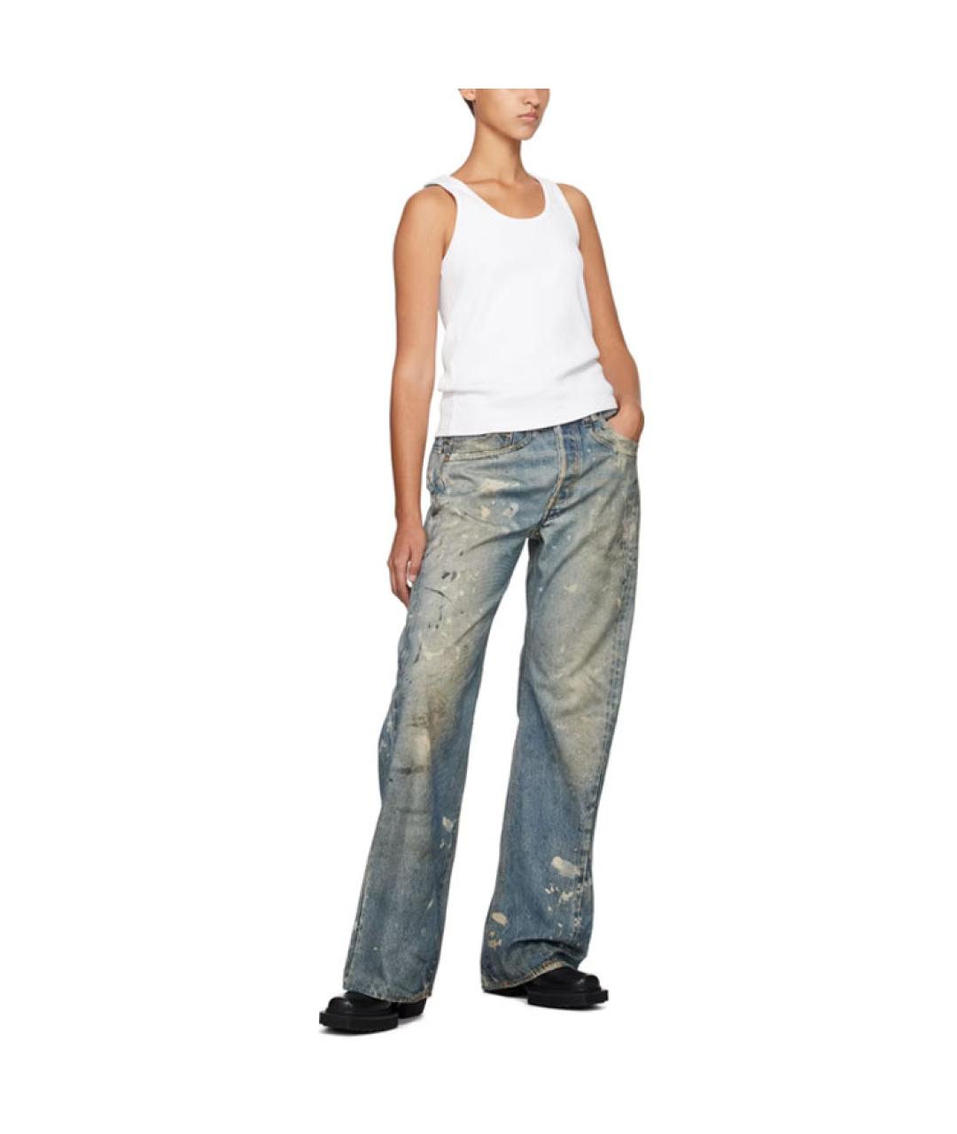 ACNE STUDIOS Голубые прямые джинсы, фото 2