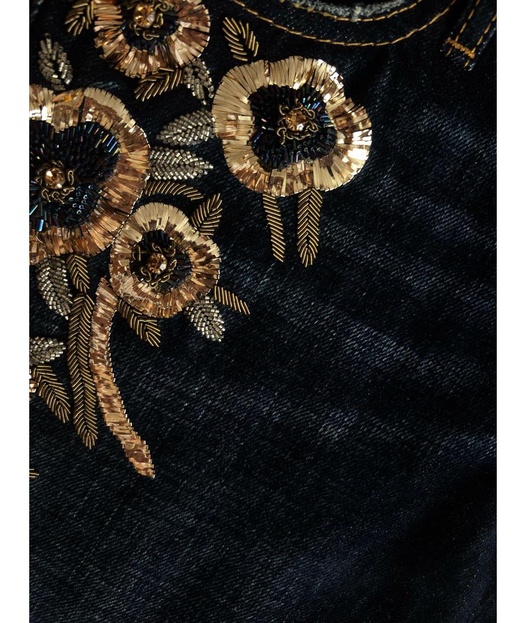 DSQUARED2 Темно-синие хлопковые прямые джинсы, фото 6