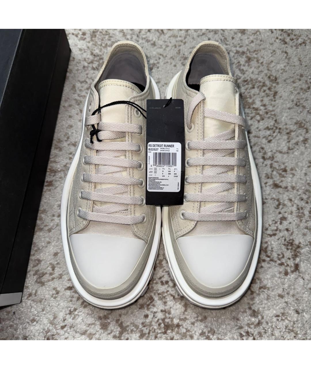 ADIDAS X RAF SIMONS Бежевые низкие кроссовки / кеды, фото 2