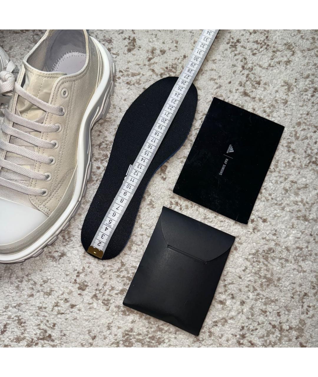 ADIDAS X RAF SIMONS Бежевые низкие кроссовки / кеды, фото 8
