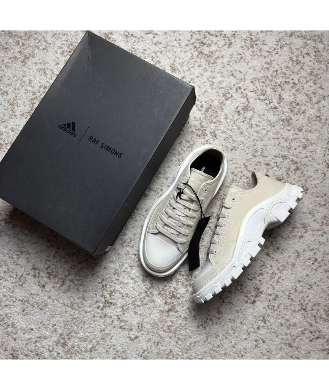 ADIDAS X RAF SIMONS Бежевые низкие кроссовки / кеды, фото 9