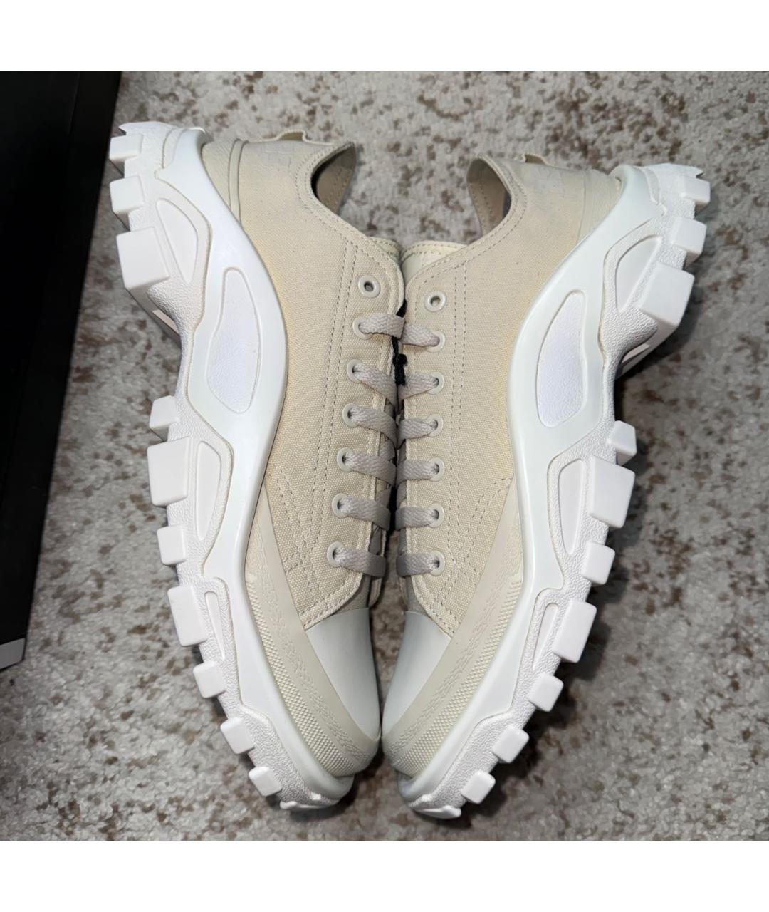 ADIDAS X RAF SIMONS Бежевые низкие кроссовки / кеды, фото 3