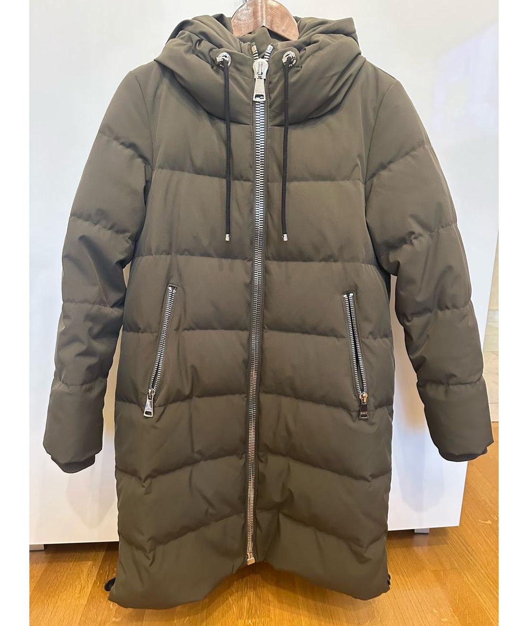 DKNY Хаки полиэстеровый пуховик, фото 4