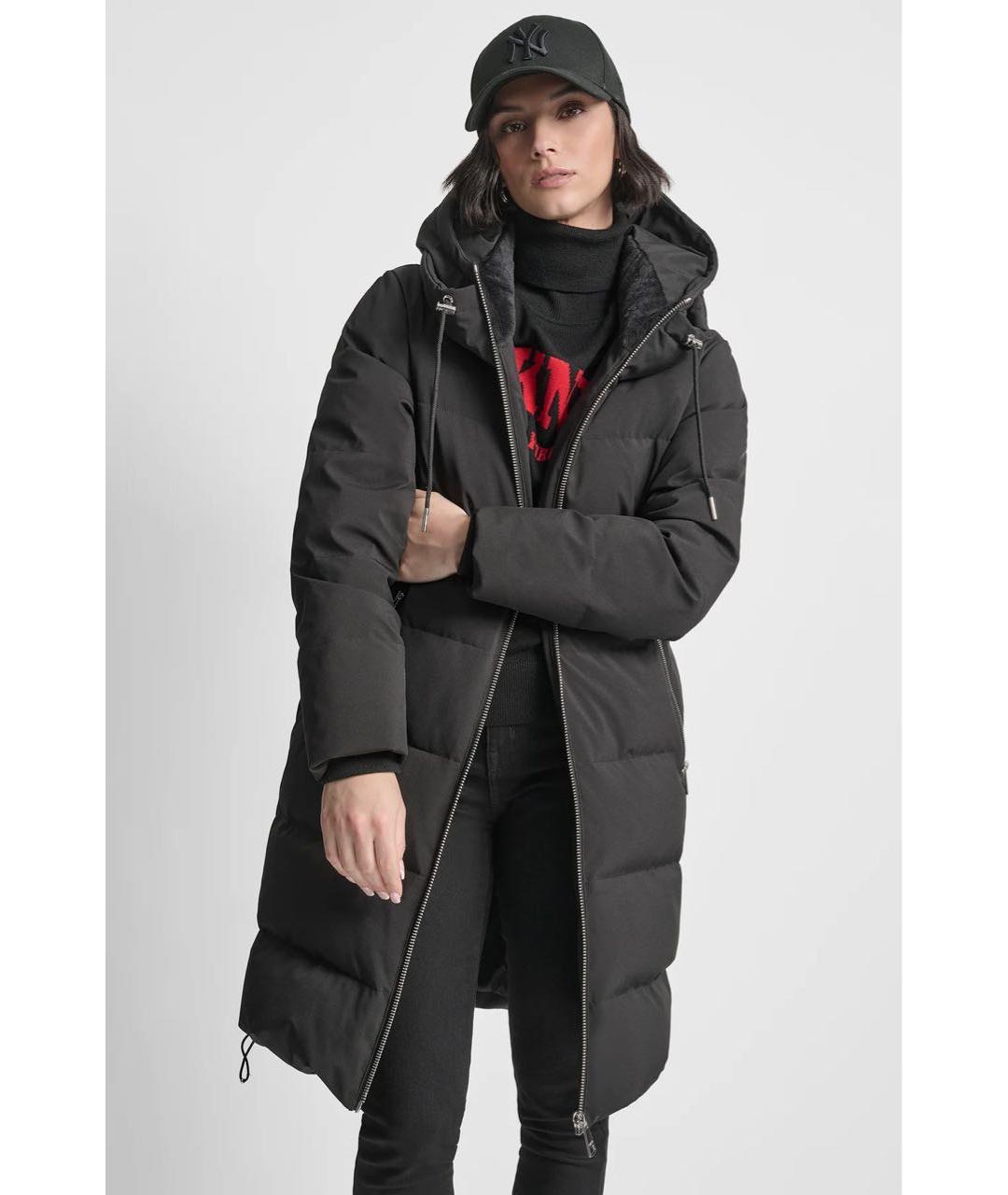 DKNY Хаки полиэстеровый пуховик, фото 3